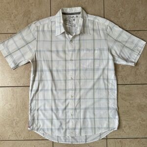 Quiksilver Plaid Short Sleeve Button Down Shirt